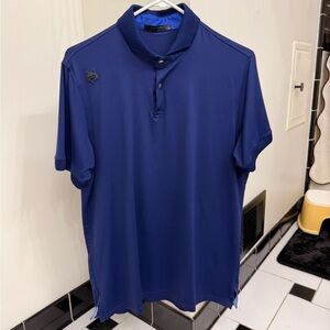 Greyson maltese blue polo.